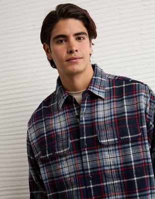 AE Boxy Everyday Flannel Shirt
