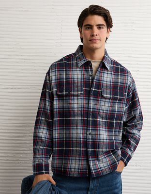 AE Boxy Everyday Flannel Shirt