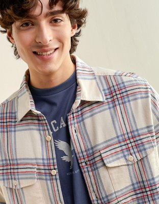 AE Relaxed Fit Everyday Flannel Shirt