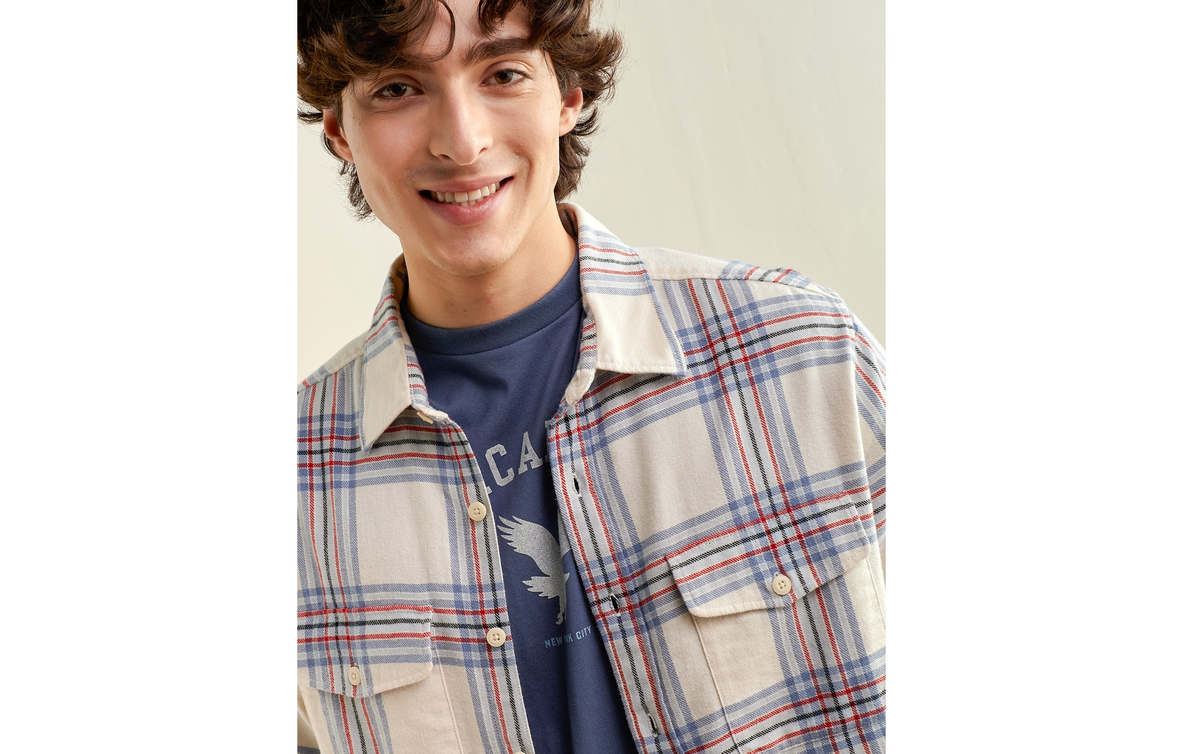 AE Relaxed Fit Everyday Flannel Shirt