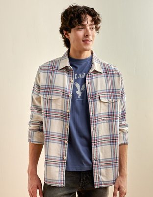 AE Relaxed Fit Everyday Flannel Shirt
