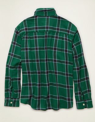 Chemise en flanelle texturée de coupe décontractée AE