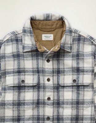 AE Relaxed Fit Heavyweight Flannel Shirt