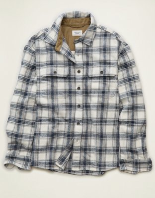 AE Relaxed Fit Heavyweight Flannel Shirt
