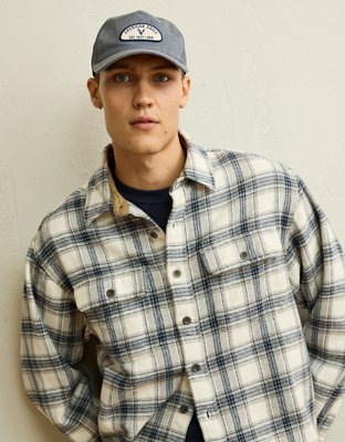AE Relaxed Fit Heavyweight Flannel Shirt
