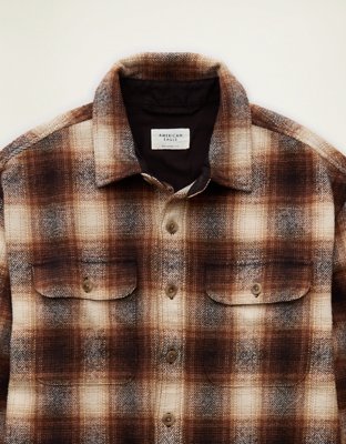 AE Relaxed Fit Heavyweight Flannel Shirt