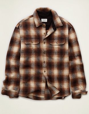AE Relaxed Fit Heavyweight Flannel Shirt