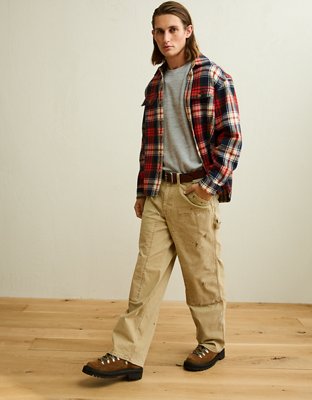 AE Relaxed Fit Heavyweight Flannel Shirt
