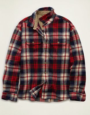 AE Relaxed Fit Heavyweight Flannel Shirt