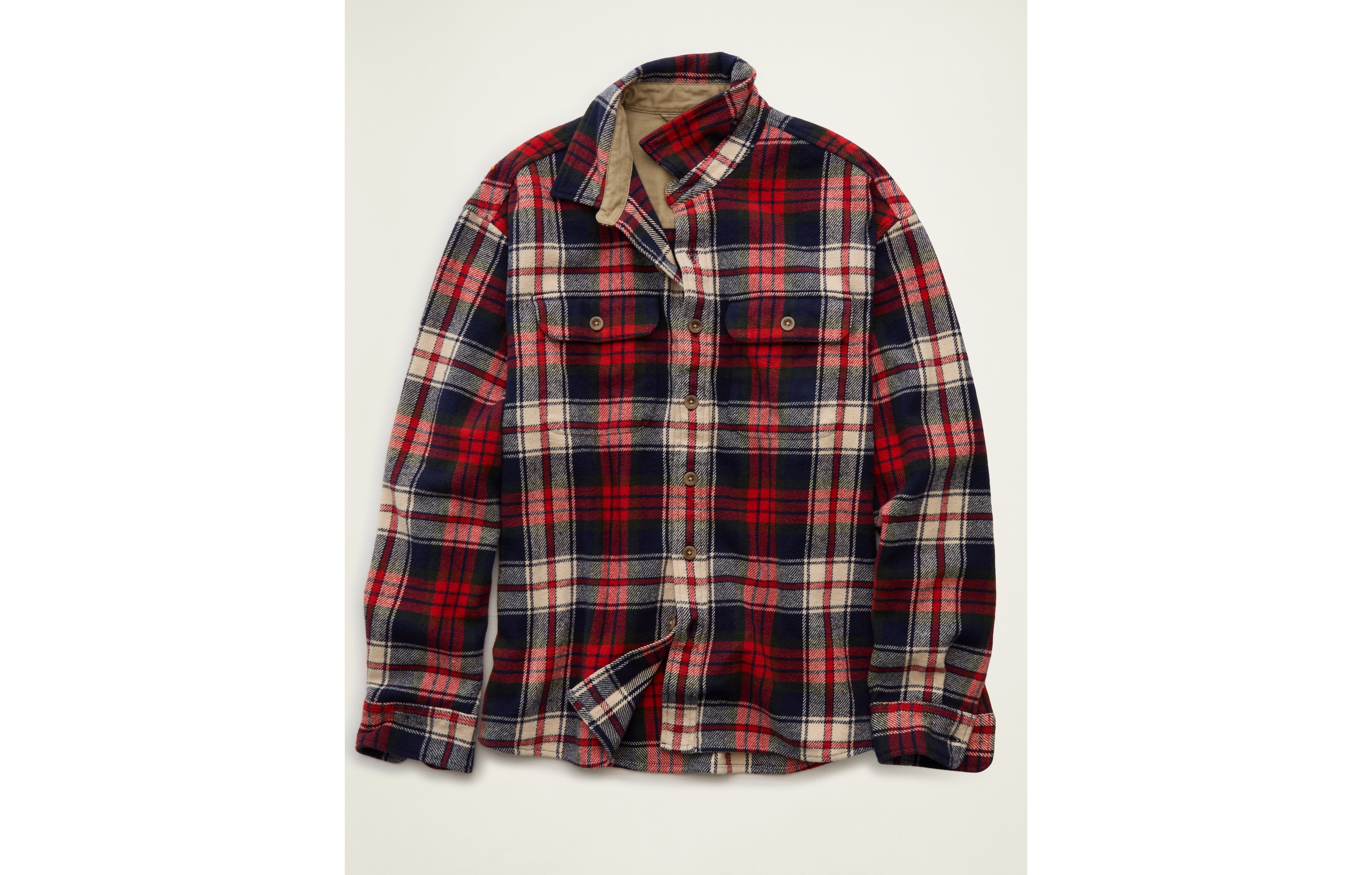 AE Relaxed Fit Heavyweight Flannel Shirt