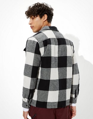 Мужские куртки American Eagle AE Flannel Shirt Jacket — фото 3