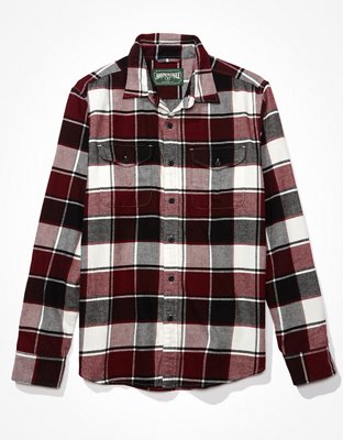 AE Super Soft Plaid Flannel Shirt