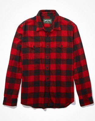 AE Super Soft Plaid Flannel Shirt