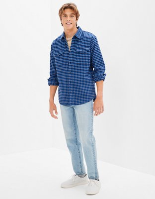 Men's Flannels & Button-Up Shirts | American Eagle