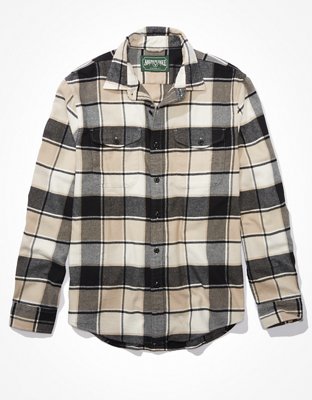 AE Super Soft Plaid Flannel Shirt