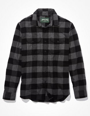 AE Super Soft Plaid Flannel Shirt