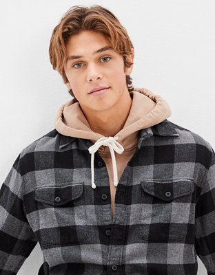 AE Super Soft Plaid Flannel Shirt
