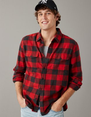 Red Flannel Shirt Men