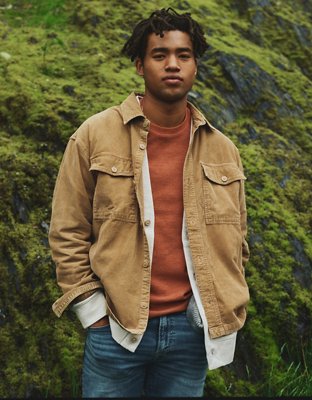 AE Super Soft Corduroy Shirt Jacket