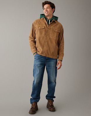 AE Camisa estilo Chamarra Super Suave de Corderoy