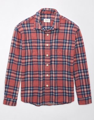 AE Plaid Shirt Jacket