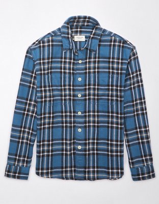 AE Plaid Shirt Jacket