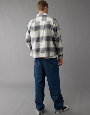 Мужские рубашки American Eagle AE Stretch Flannel Shirt — фото 5