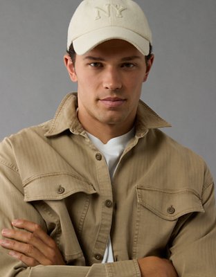 Baseball cap with button up shirt online