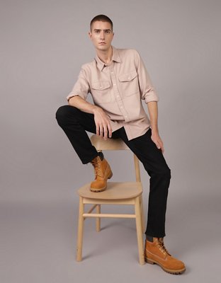 AE Camisa de Flannel para Usar Junto a la Chimenea