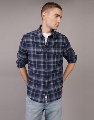 AE Camisa de Flannel para Usar Junto a la Chimenea