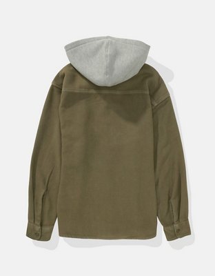 Camisa de franela con capucha AE