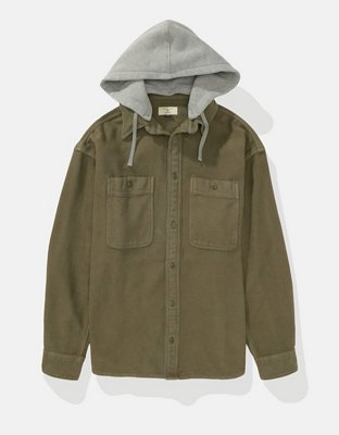 Camisa de franela con capucha AE