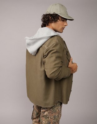 AE Hooded Flannel Shirt