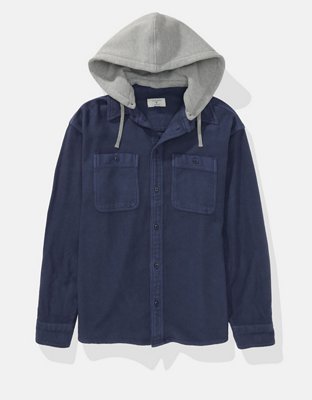 Camisa de franela con capucha AE