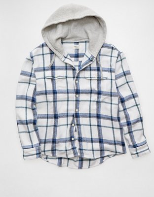 AE Hooded Flannel Shirt