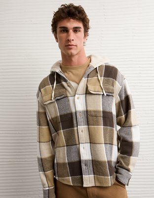 AE Hooded Flannel Shirt