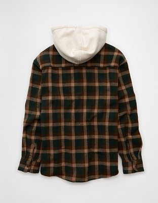 AE Hooded Flannel Shirt