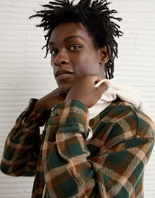 AE Hooded Flannel Shirt