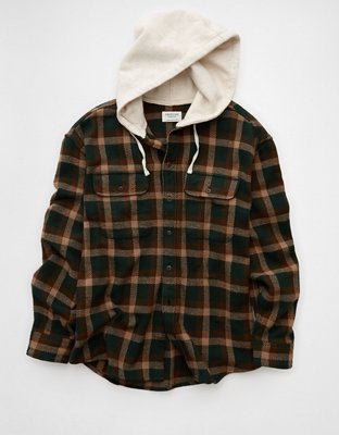AE Hooded Flannel Shirt