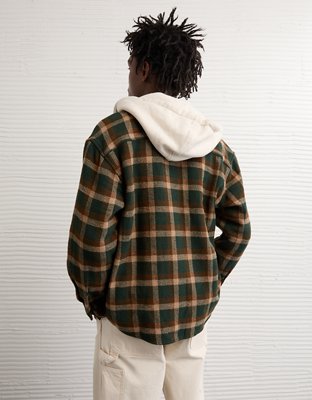 AE Hooded Flannel Shirt