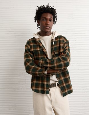 AE Hooded Flannel Shirt
