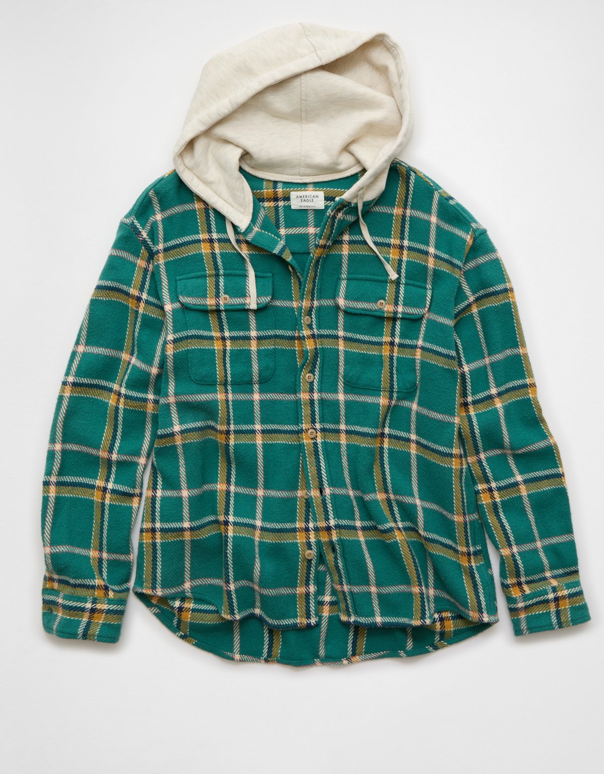 AE Hooded Flannel Shirt - image 3