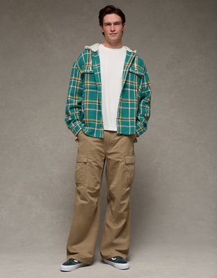 AE Hooded Flannel Shirt