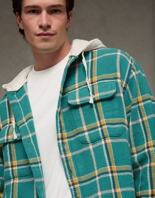 AE Hooded Flannel Shirt