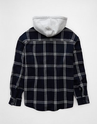 AE Hooded Flannel Shirt
