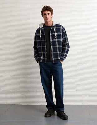 AE Hooded Flannel Shirt