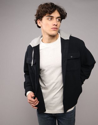 Camisa de franela con capucha AE