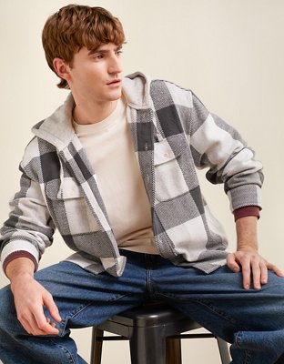 AE Relaxed Fit Hoodie Flannel