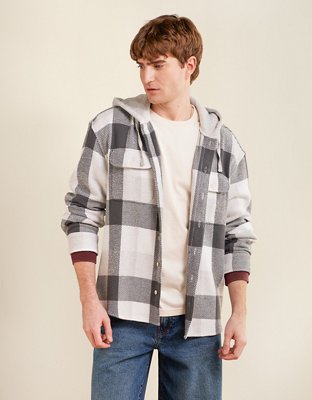 AE Relaxed Fit Hoodie Flannel