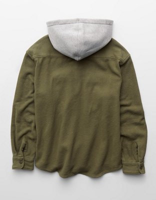 AE Relaxed Fit Hooded Flannel